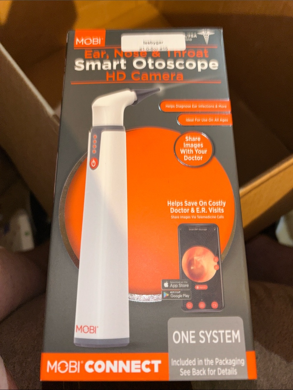White Smart Otoscope HD Camera - Ear, Nose & Throat